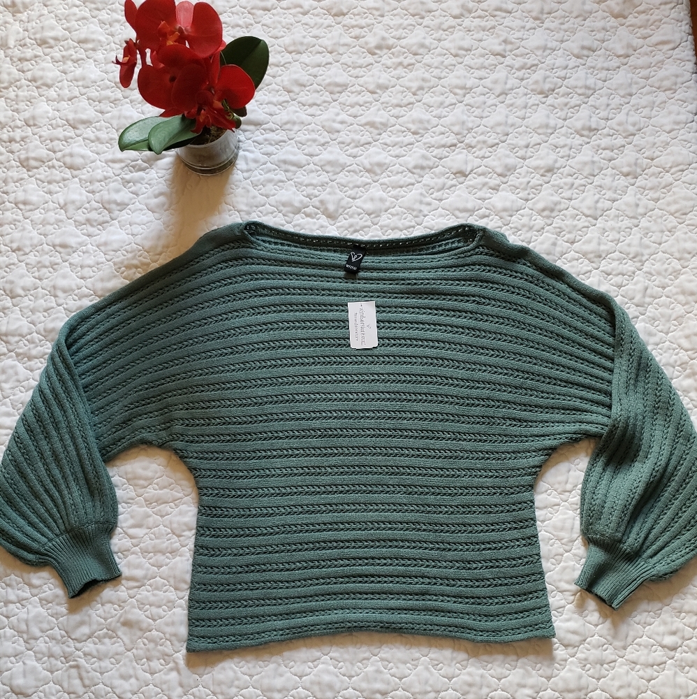 Cable Knit Off The Shoulder Pullover Sweater